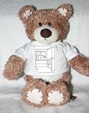 Teddy Bear with black and white, window, fireplace, new england, interior, room, curtain t-shirt Teddy Bear with black and white, window, fireplace, new england, interior, room, curtain t-shirt