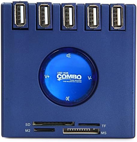 Multifunctional 5 Ports USB Hub Card Reader Speaker