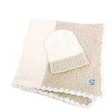 kashwere カシウェア BB-69c-195-30 Rugby Center Stripe w/Cap センターストライプ 帽子×ベビーブランケット セット ハーフブランケット バスタオル ひざ