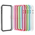 Bumper f�r iPhone 4 / iPhone 4S Trans. weiss / blau / gr�n / rot / pink / schwarz 6�r Set 1A Passform Original Verpackt + Gratis Stylus Stift und Schutzfolie f�r Vorder- und R�ckseite