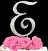 Letter E - Swarovski Crystal Monogram Wedding Cake Topper Letter