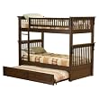 Colorado Twin/Twin Bunk Bed with Trundle Bed - Antique Walnut