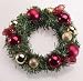 Pack of 6 Holiday Sparkle Christmas Pillar Candle Garland Rings