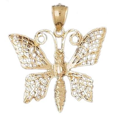 Cheap Girls Jewelry Dazzlers Solid 14k Gold Butterfly Charm Pendant Available in three colors from jewelsberry (weights: 5.6 grams only) For Sale Cheap Girls Jewelry Dazzlers Solid 14k Gold Butterfly Charm Pendant Available in three colors from jewelsberry (weights: 5.6 grams only) For Sale