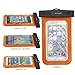 Premium Universal Waterproof Carrying Case - IPX8 Certified - Protects Against Water and Dirt - Up to 4.7” Screen Size - iPhone 7, SE, 6S, 6, 5s, 5 - Samsung Galaxy S7, Edge, S6, Edge, S5, S4 Orange