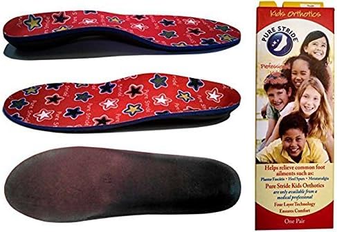 Pure StrideTM Kids Orthotics Arch Supports Full Length (Youth 4-4.5) by Pure Stride
