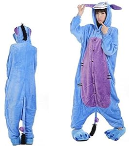 Angelina Unisex Plush Animal Onesies Pajamas #91158 Large Donkey