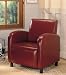 Coaster 900335 Vinyl Accent Chair, Red