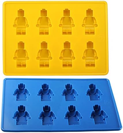 Gwogo Minifigure Silicone Ice Tray Candy Chocolate Mold - 2 Pcs