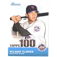 2010 Bowman Topps 100 Prospects Baseball Card # Tp29 Wilmer Flores - New York Mets (top 100 Prospect) In A Protective Screwdown Case!