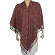 India Cloth Scarf For Women Square Paisley Pattern Shawl Wool
