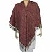 India Cloth Scarf for Women Square Paisley Pattern Shawl Wool 55 X 55 Inches