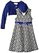 Bonnie Jean Tween Girls' Knit Diamond Jaquard Dress with Cardigan, 4-16