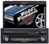 XZENT 1-Din Moniceiver, DVD Player, 7' Monitor 16:9