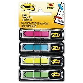 3M Post-it(R) Arrow Flags, Bright Colors, Pack Of 96 Flags by Memo Books