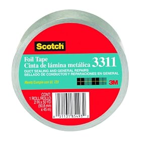 3M 3311-50 Scotch Foil Tape, 2-Inch x 50-Yard, 1-Pack by 3M