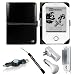 Premium Faux Leather Durable Protective Black Carrying Cover Case Slim Design for BeBook Neo White eReader + Indlues a 4-Inch Determination Hand Strap + Includes a Anti Glare Screen Protector + 3 in 1 Travel Charger Combo Set includes a Home and Car Charger with a Retractable USB Sync Data Cable for your eReader