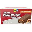 Met-RX Protein Plus Replacement Bar Chocolate Roasted Peanuts with Caramel, 3.0 oz  bars, 9 Count,