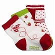 Robeez Ladybug & Strawberry Organic Socks 3/pk
