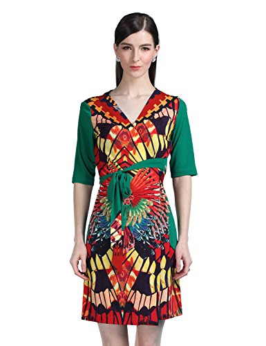 (マックスチック) Maxchic　レディース Vネック　ワンピース　C16414Y15M