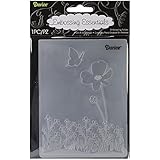 Darice Embossing Folder, 4.25 by 5.75-Inch, Butterfly on Flower