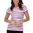 Merona&reg; Women's Roll Neck Tee - Loganberry/Polarbear&nbsp;