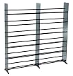 TransDeco TD320B Tempered Glass Rack Multimedia Storage, High