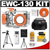 Casio Exilim EWC-130 Waterproof Case for EX-Z80 / EX-Z20 Digital Camera with NP-60 Battery Pack + Case + Cameta Bonus Accessory Kit
