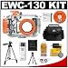 Casio Exilim EWC-130 Waterproof Case for EX-Z80 / EX-Z20 Digital Camera with NP-60 Battery Pack + Case + Cameta Bonus Accessory Kit