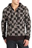 Unionbay Young Men's Long Sleeve Akuma Full Zip Fleece Hoody, Satellite Grey, Medium
