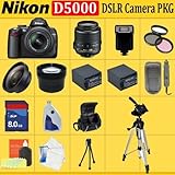 Nikon D5000 12.3 MP DX Digital SLR Camera with 2.7-Inch Vari-angle LCD