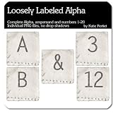 Digital Scrapbooking Alphabets - Loosely Labeled Alpha
