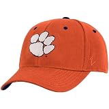 NCAA Zephyr Clemson Tigers Orange DHS Fitted Hat W/Paw Logo (7 1/4)
