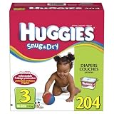 Huggies Snug & Dry Diapers Step 3 - 204 ct.
