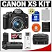 Canon Digital Rebel XS Digital SLR Camera Body (Black) & EF-S 18-55mm IS Lens + BG-E5 Battery Grip + 8GB SD Card + Case + Cameta Bonus Accessory Kit