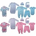 6-Piece Layette Starter Set, Blue, 3-6 months