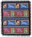 Laurel Burch 50-inch by 60-inch Mythical Dogs Throw