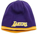 NBA Men's Reversible Knit Hat - Kc35Z, Los Angeles Lakers, One Size , Los Angeles Lakers , Gold/Purple