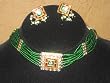 Traditional Jewelry-Lakh Bead Necklace Set and Earrings In Multi Beads-3pc Set(Brand New) Free Shipping