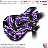 Alecias Swirl 02 Purple Skin fits Band Hero, Guitar Hero 5 & World Tour Guitars for XBOX 360 & PS3 (