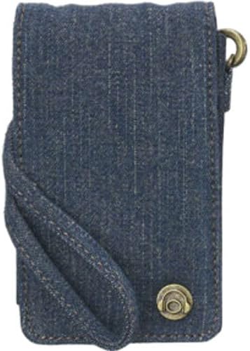 iPod Nano 1st - 3rd Generation Denim Flip Case with Pocket; Mirror & Elf Hypershine Lip Gloss in Blue