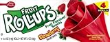 Fruit Roll-Ups Fruit Flavored Snacks Strawberry 4 count box (Pack of 18)