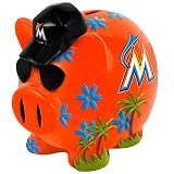 MLB Miami Marlins Resin Large Thematic Piggy Bank