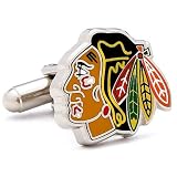Chicago Blackhawks NHL Logod Executive Cufflinks w/Jewelry Box