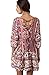 Umgee USA Women's Paisley Print Peasant Dress