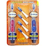 Arm & Hammer Spinbrush Pro Clean Toothbrush with 2 toothbrushes, 4 Refills (Colors Vary)