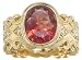 Jewelry : 18KT Etruscan Sunstone & Diamond Ring
