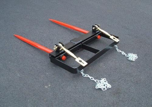 HD Bucket Hay Bale Spear Attachment - 2 x 44'' Prongs On Sale