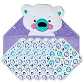 Precious Planet Polar Bear 7Pc Gift Set (Hooded Towel And 6 Washcloths)