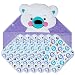 Precious Planet Polar Bear 7Pc Gift Set (Hooded Towel And 6 Washcloths)